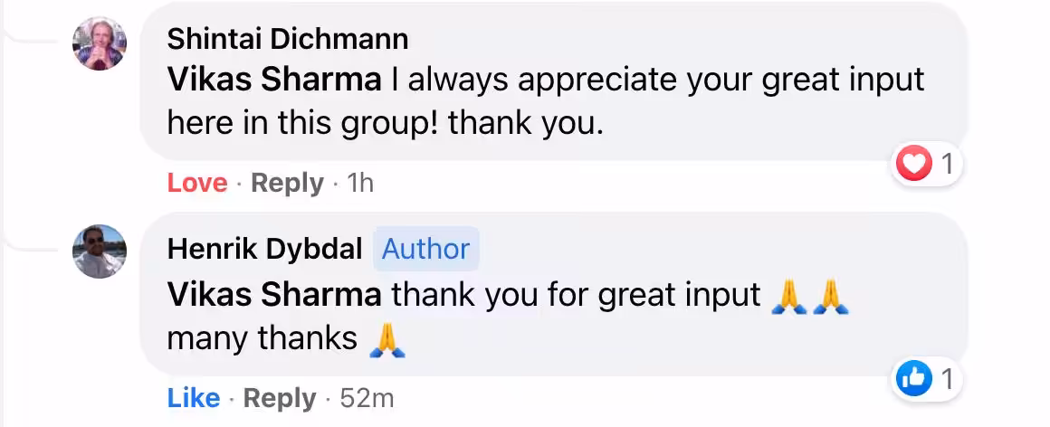 feedback from shintai